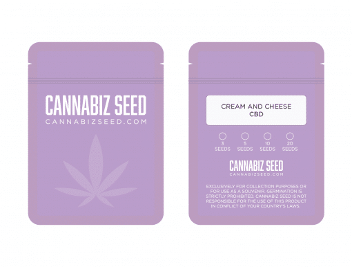 Cream and Cheese CBD Seeds Packaging
