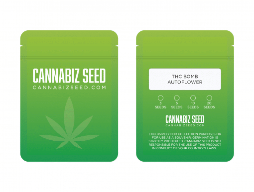 THC Bomb Autoflower Seeds Packaging