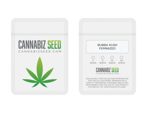 Bubba Kush Feminized Cannabis Seeds Packaging