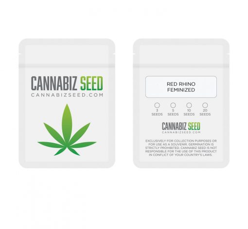 Red Rhino Feminized Cannabis Seeds Packaging