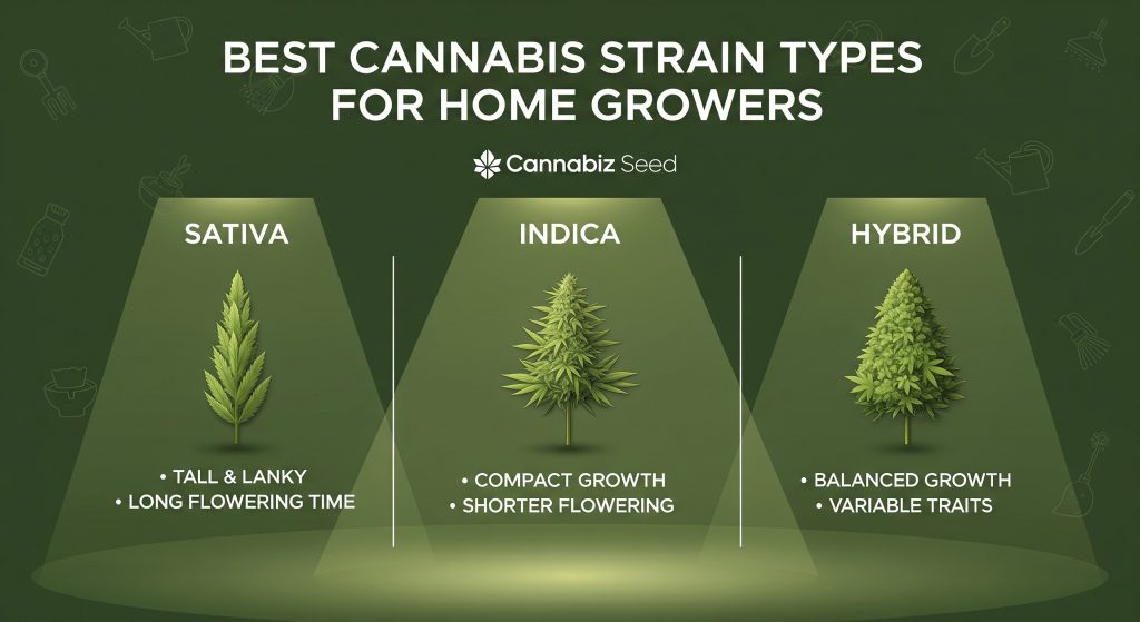 Best Cannabis Strain Types for Home Growers