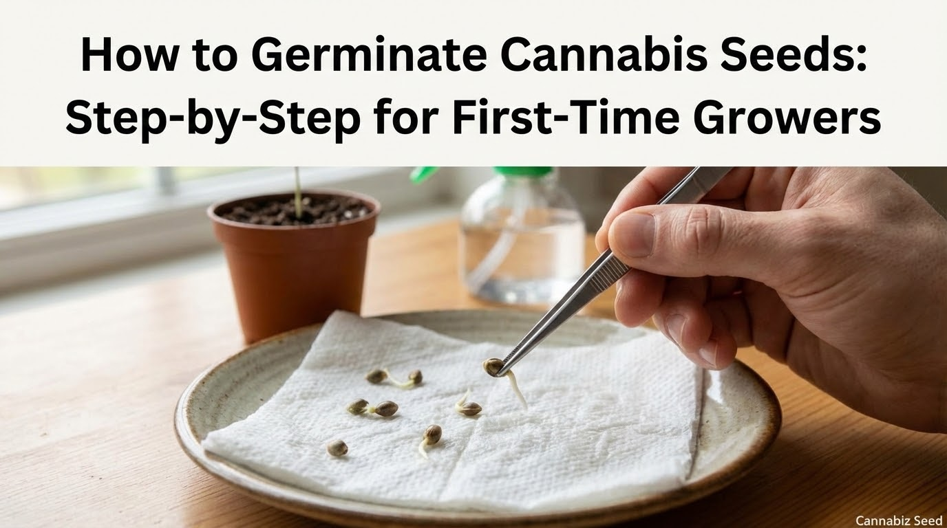 Wie man Cannabis-Samen keimen lässt: Schritt für Schritt für Erstanbauer