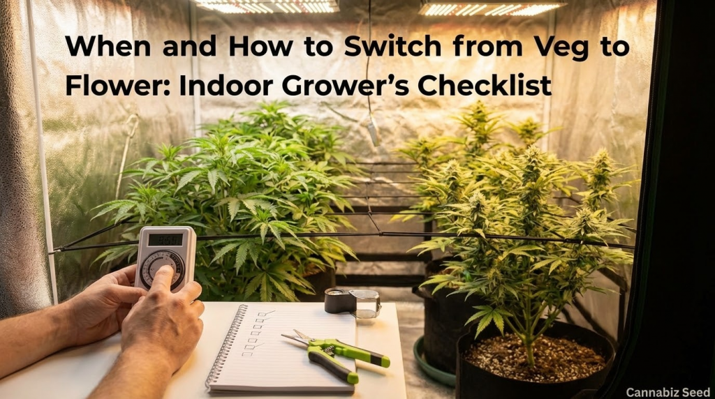 When and How to Switch from Veg to Flower: Indoor Grower’s Checklist | Cannabiz Seed When and How to Switch from Veg to Flower: Indoor Grower’s Checklist