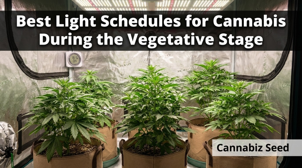 Nejlepší světelné režimy pro konopí ve vegetační fázi