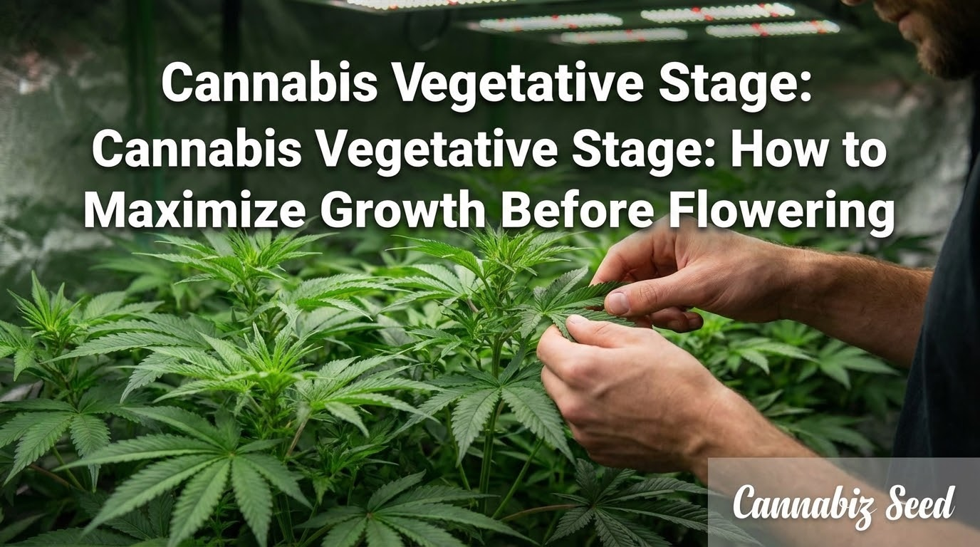 Cannabis Vegetatives Stadium: Wie man das Wachstum vor der Blüte maximiert
