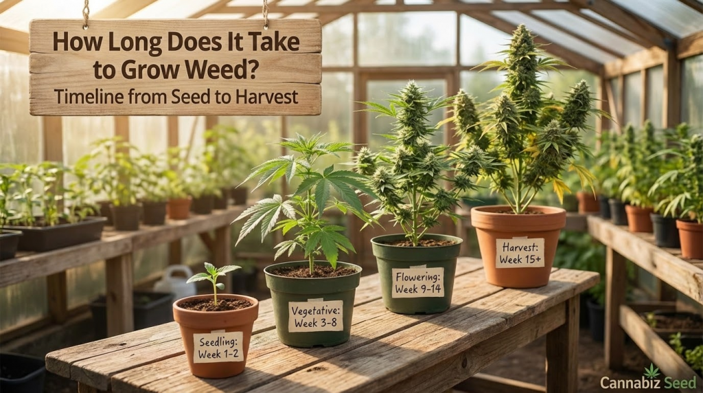 How Long Does It Take to Grow Weed? Timeline from Seed to Harvest | Cannabiz Seed How Long Does It Take to Grow Weed? Timeline from Seed to Harvest