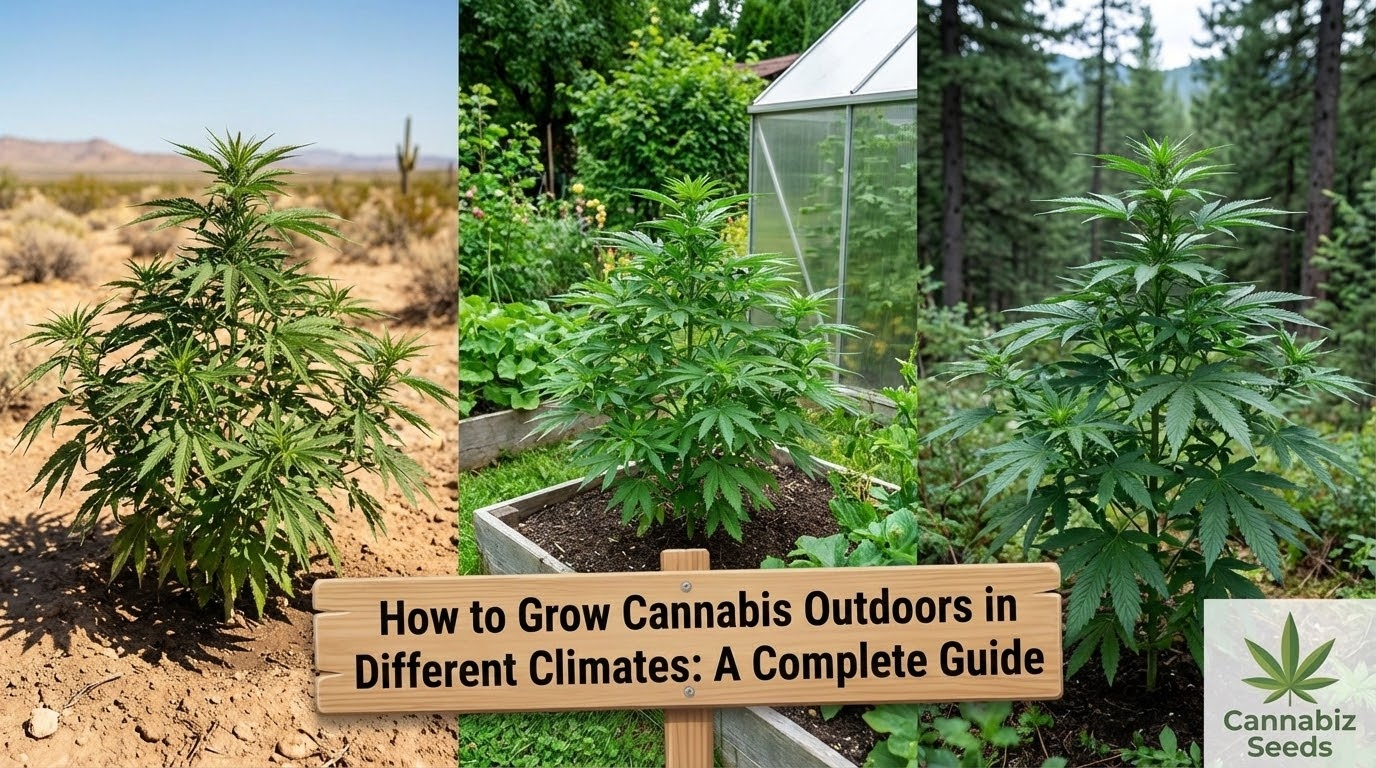 Sådan dyrker du cannabis udendørs i forskellige klimaer: En komplet guide